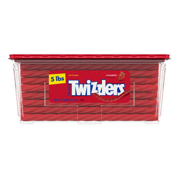 Twizzlers Twist Strawberry Flavor Bulk Unwrapped Quantity 5 Lbs Per Jar Sweet Browse at UsaCandyWholesale.Com