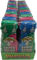 Warheads Super Sour Double Drops 1 oz Each Bottle Quantity 12 Pieces Per Box Sweet Browse at UsaCandyWholesale.Com