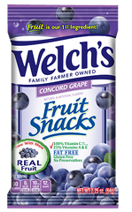 Welch's Fruit Snacks Concord Grape Flavor 5 oz Each Bag Quantity 12 Bags Per Case Sweet Browse at UsaCandyWholesale.Com