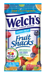 Welch's Fruit Snacks Mixed Fruit Flavor 5 oz Each Bag Quantity 12 Bags Per Case Sweet Browse at UsaCandyWholesale.Com