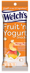 Welch's Fruit n Yogurt Mango Peach 1.8 oz Each Bag Quantity 10 Bags Per Box Sweet Browse at UsaCandyWholesale.Com