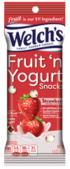 Welch's Fruit n Yogurt Strawberry 1.8 oz Each Bag Quantity 10 Bags Per Box Sweet Browse at UsaCandyWholesale.Com