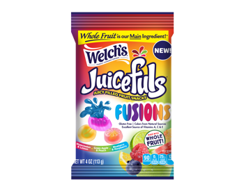 Welch's Juicefuls Fusions 4 oz Each Pack Quantity 12 Packs Per Case Sweet Browse at UsaCandyWholesale.Com