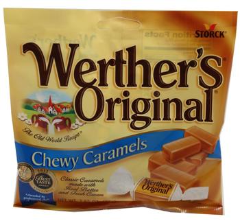 Werther Original Chewy 2.4 oz Each Bag Quantity 3 Bags Sweet Browse at UsaCandyWholesale.Com