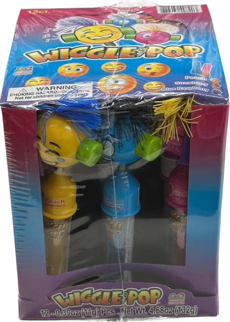 Wiggle Pop Kidsmania Candy With Toy Quantity 12 Pieces Per Box Sweet Browse at UsaCandyWholesale.Com