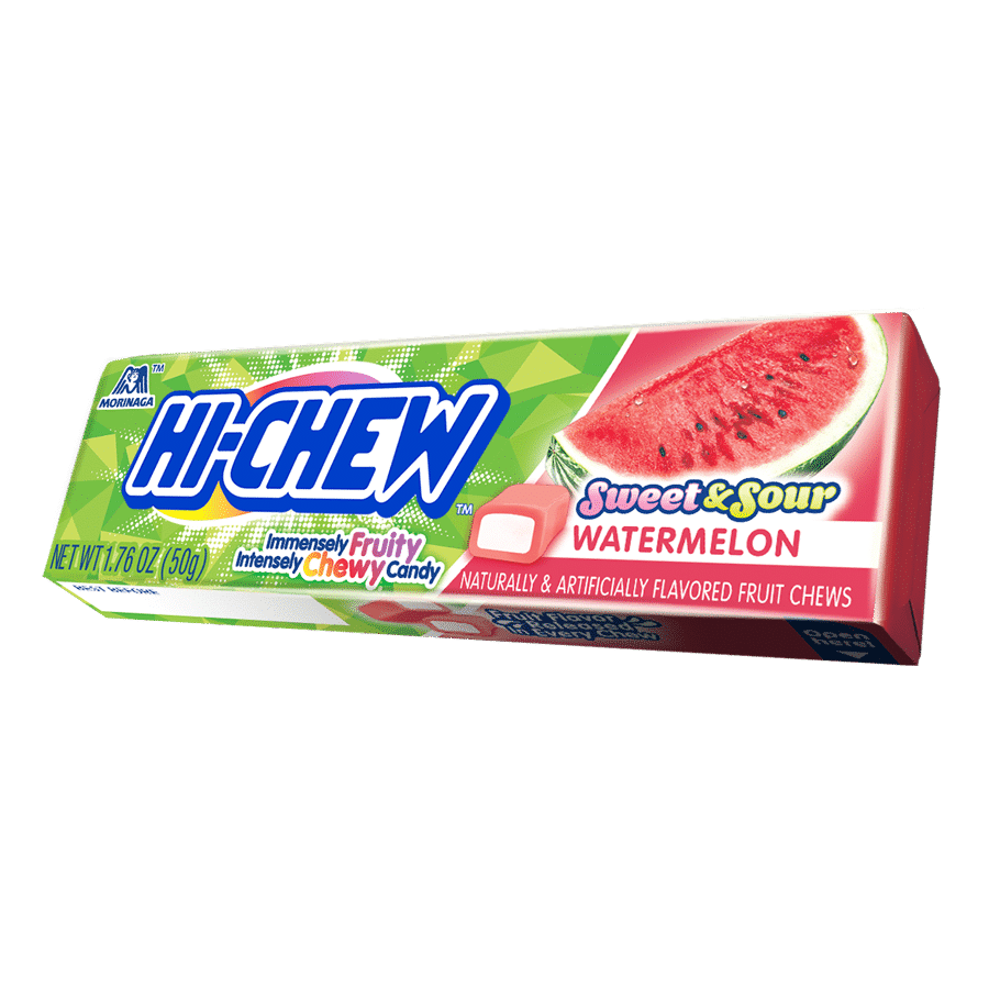 Hi Chew Watermelon 1.76 oz (Box of 15 Packs) at UsaCandyWholesale.Com