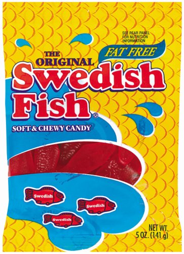 Swedish Original Fish 5 oz (Box of 12 Bags) Buy It at www.UsaCandyWholesale.Com