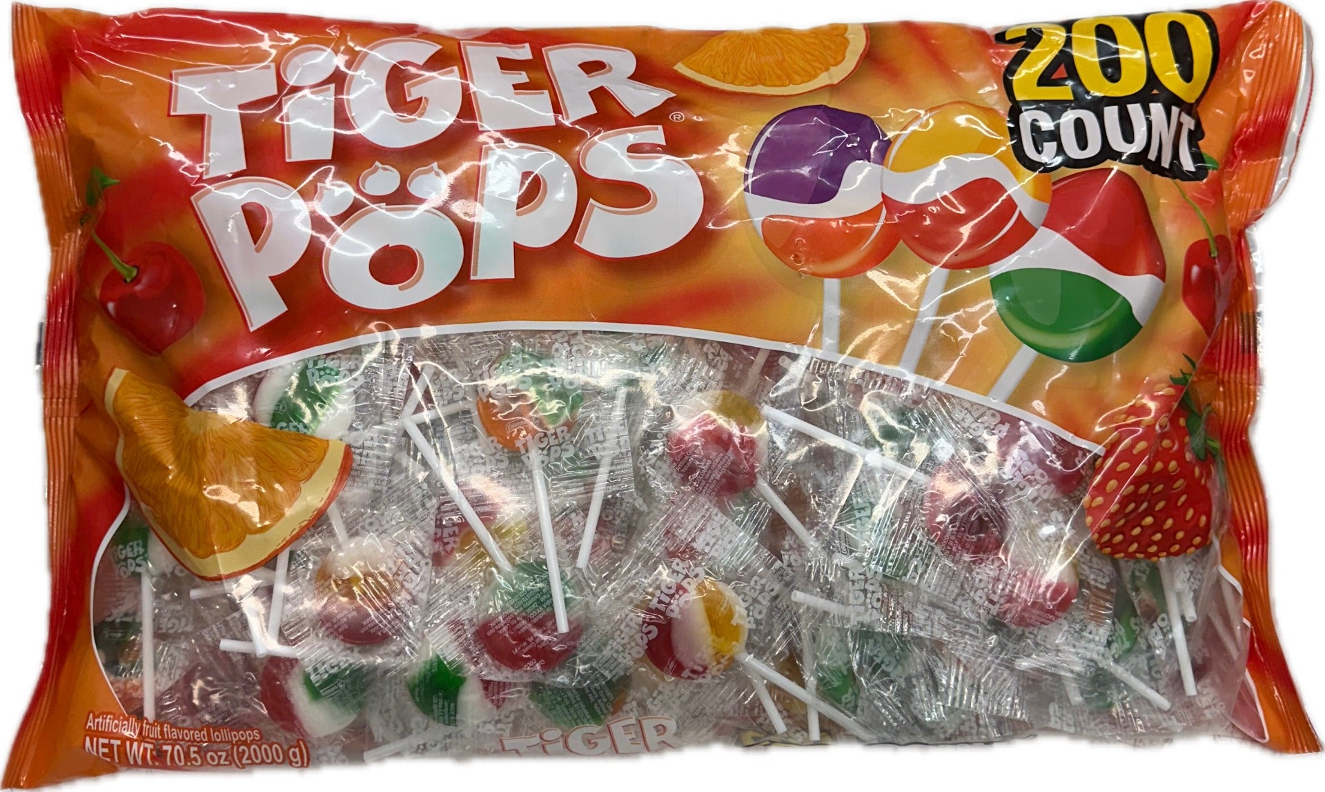 Tiger Pops (Bag of 200 Pops) Buy It at UsaCandyWholesale.Com