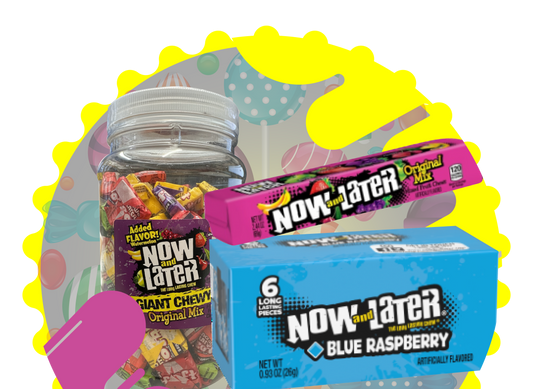 Now and Later Wholesale Distributor inventory featuring Original and Chewy varieties