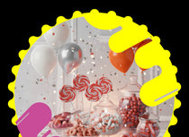Orange Candy Buffet 