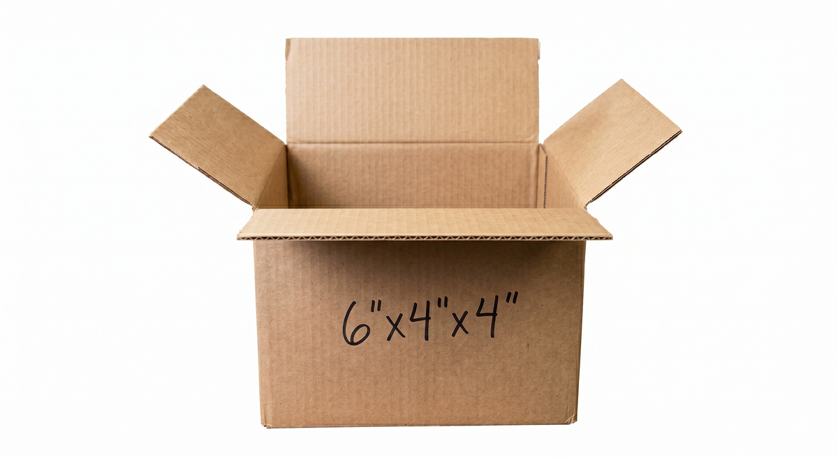 6"x4"x4" Shipping Box Brown (Single Box)