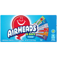 Airheads Assorted Theater Movie Box 3.3 oz Each Box Quantity 12 Box Per Case Sweet Browse at UsaCandyWholesale.Com