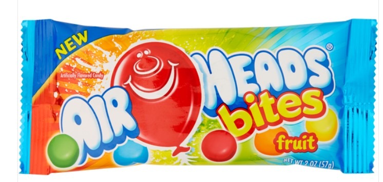 Airheads Bites Fruit Candy 2 oz (24 Packs Per Box)