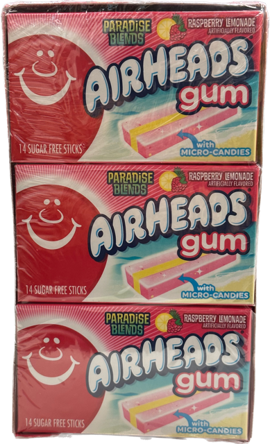 Airheads Gum Paradise Blends Quantity 14 Pieces Per Pack 12 Packs Per Box Sweet Browse at UsaCandyWholesale.Com