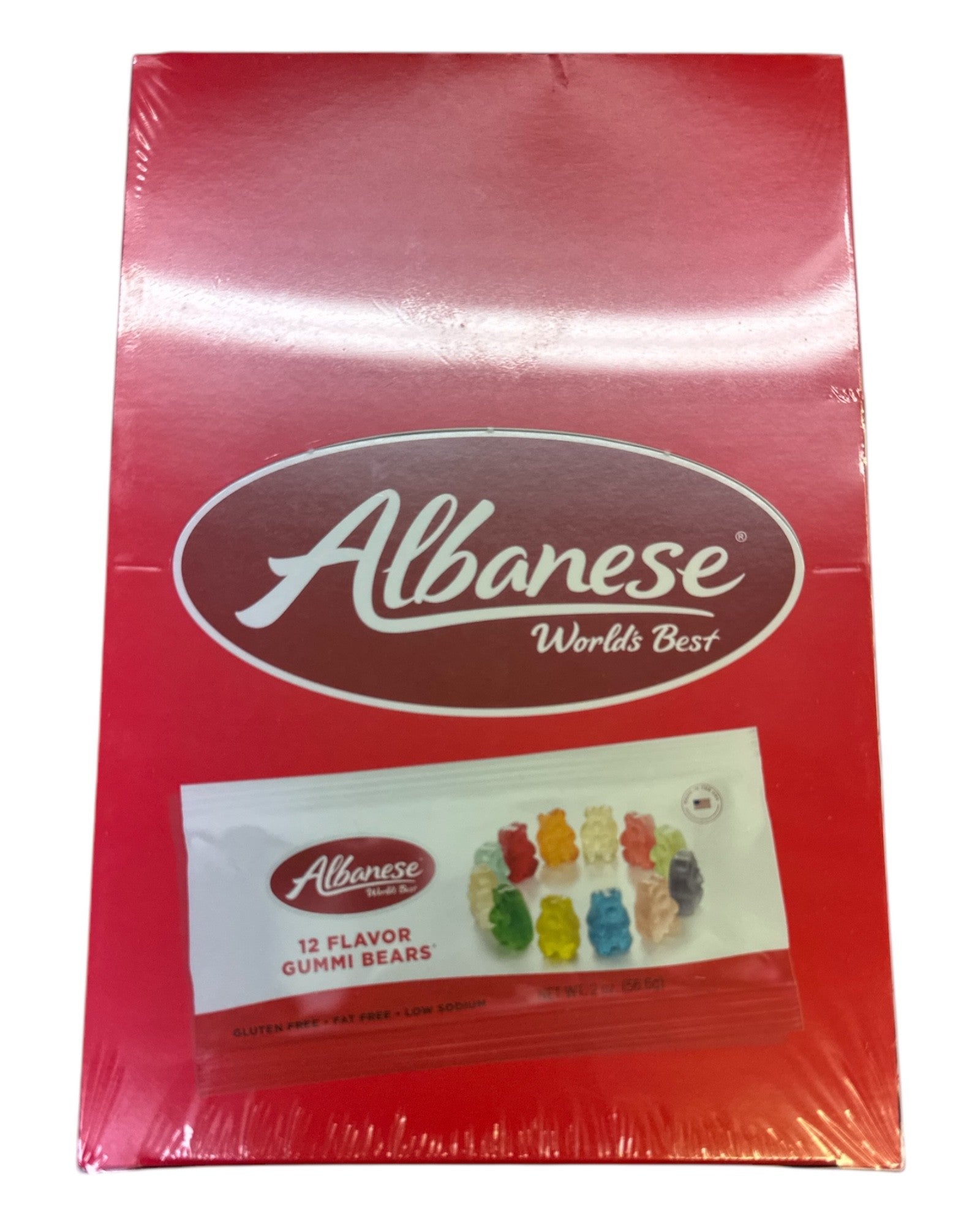 Albanese Gummy Bears 12 Flavors 2 oz (12 Packs Per Box) at UsaCandyWholesale.Com