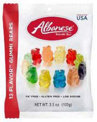 Albanese Gummy Bears 12 Flavors Peg Bag 3.5 oz Each Bag Quantity 3 Bags Sweet Browse at UsaCandyWholesale.Com