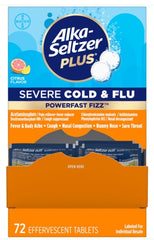 Alka Seltzer Plus Cold & Flu Pain Relief Each Packet Bring 2 Pills Quantity 2 Tablets Per Packet 36 Packets Per Box Happy Browse at UsaCandyWholesale.Com