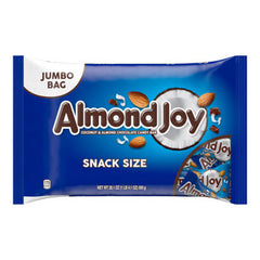 Almond Joy Candy Fun Size 20.1 oz Individually Wrapped Quantity 20.1 oz Per Bag Sweet Browse  at UsaCandyWholesale.Com