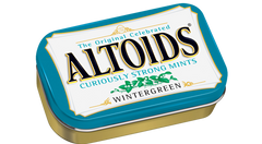 Altoids Mints Wintergreen Flavor Strong Mints Each Unit 1.76 oz Quantity 12 Units Per Box Sweet Browse at UsaCandyWholesale.Com