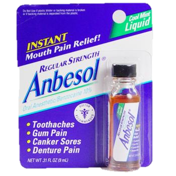 Anbesol Liquid Tooth Pain Relief For Adult Quantity 1 Piece Happy Browse at UsaCandyWholesale.Com