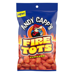 Andy Capp's Fire Puffcorn 1.5 oz Each Pack Quantity 12 Packs Per Case Sweet Browse at UsaCandyWholesale.Com