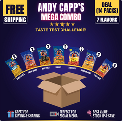 Andy Capp's Mega Combo 7 Flavors (14 Packs) at UsaCandyWholesale.Com