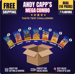 Andy Capp's Mega Combo 7 Flavors (14 Packs) at UsaCandyWholesale.Com