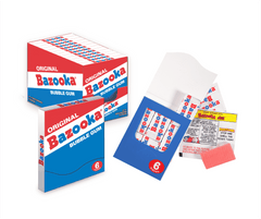 Bazooka Gum Original 6 Pieces Per Pack Quantity 6 Pieces Per Pack 12 Packs Per Box Sweet Browse at UsaCandyWholesale.Com