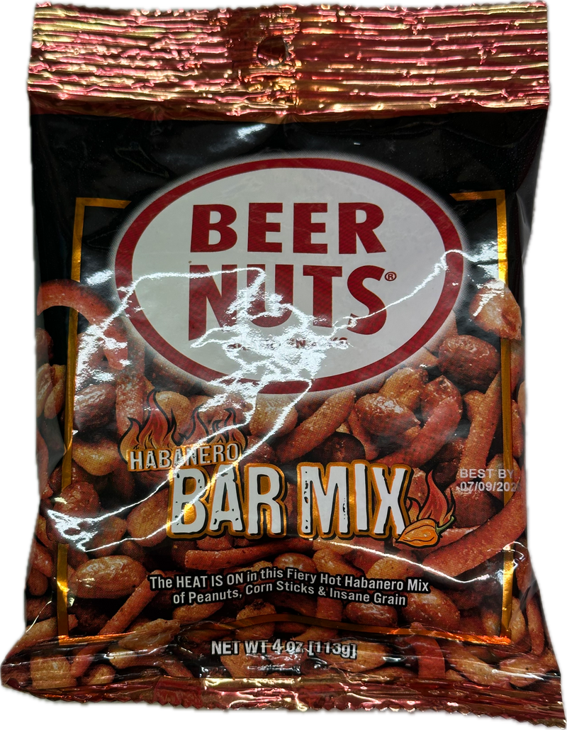 Beer Nuts Habanera Bar Mix 4 oz (1 Single Pack)