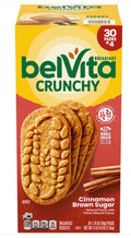 Belvita Breakfast Crunchy Biscuits Cinnamon Brown Sugar Each Pack 1.76 oz Quantity 4 Pieces Per Pack 30 Packs Per Box Sweet Browse at UsaCandyWholesale.Com