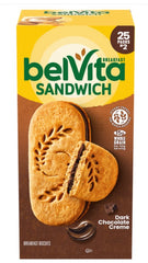 Belvita Breakfast Sandwich Dark Chocolate Each Pack 1.76 oz Quantity 2 Pieces Per Pack 25 Packs Per Box Sweet Browse at UsaCandyWholesale.Com