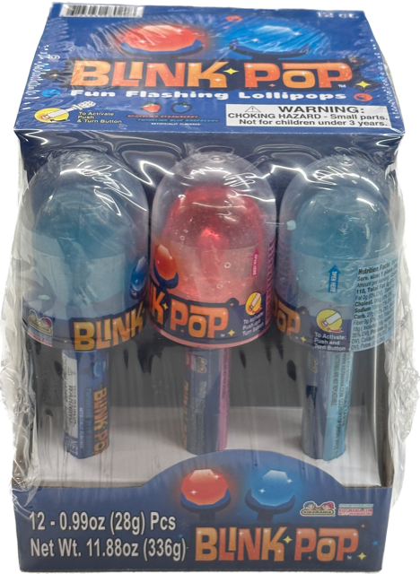 Blink Pop Candy and Toy Kidsmania Lollipop With Toy Quantity 12 Pieces Per Box Sweet Browse at UsaCandyWholesale.Com