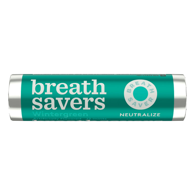 Breathsavers Mints Wintergreen Flavor 0.75 oz (12 Rolls Per Box)