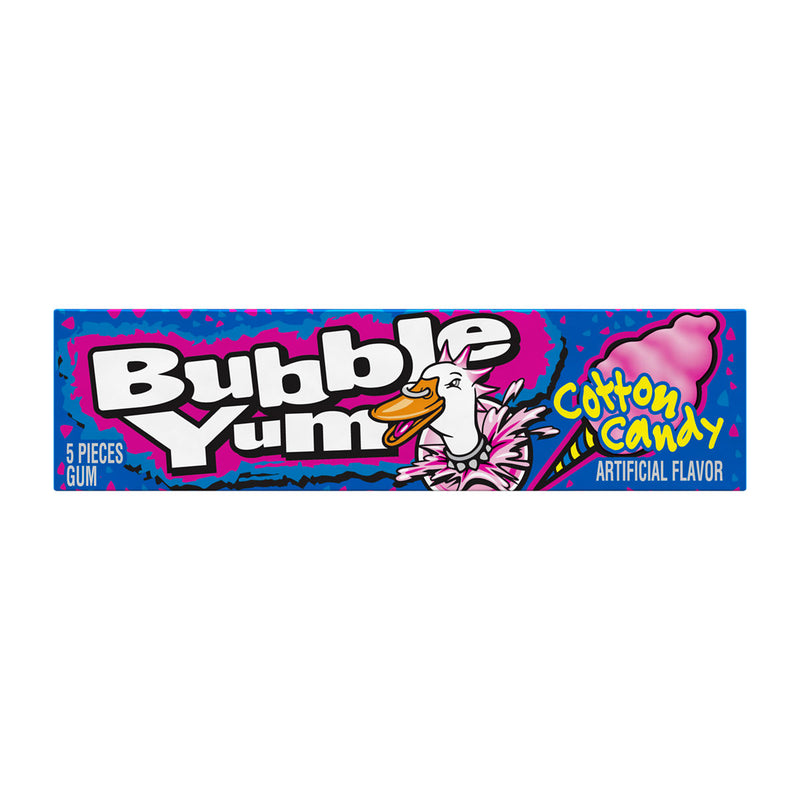 Bubble Yum Gum Cotton Candy Flavor (18 Packs Per Box)