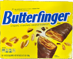 Butterfingers By Nestle Crispy Crunchy, Peanut Buttery Each Bar 1.9 oz Quantity 36 Bars Per Box Sweet Browse at UsaCandyWholesale.Com