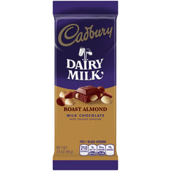 Cadbury Roasted Almond with Chocolate Giant Bar 3.5 oz Each Bar Quantity 14 Bars Per Case Sweet Browse at UsaCandyWholesale.Com