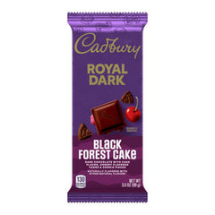 Cadbury Royal Dark Black Frosted Cake With Cherry Premium 3.5 oz Each Bar Quantity 1 Single Bar Sweet Browse at UsaCandyWholesale.Com