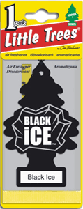 Car Air Freshener Little Trees Black Ice (24 Pieces Per Bag)