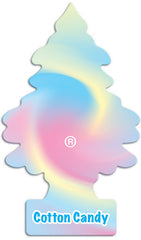 Car Air Freshener Little Trees Cotton Candy Scented Individually Wrapped Quantity 24 Pieces Per Bag Happy Browse at UsaCandyWholesale.Com