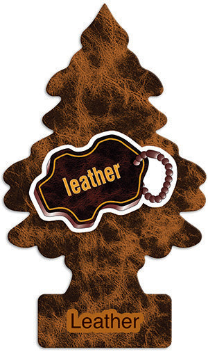 Car Air Freshener Little Trees Leather  Scented (24 Pieces Per Bag)