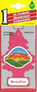 Car Air Freshener Little Trees Morning Fresh Scented Individually Wrapped Quantity 24 Pieces Per Bag Happy Browse at UsaCandyWholesale.Com