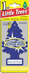 Car Air Freshener Little Trees New Car Scent Individually Wrapped Quantity 24 Pieces Per Bag Happy Browse at UsaCandyWholesale.Com