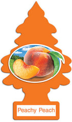 Car Air Freshener Little Trees Peachy Peach Scented Individually Wrapped Quantity 24 Pieces Per Bag Happy Browse at UsaCandyWholesale.Com