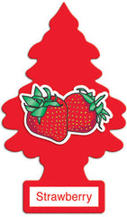 Car Air Freshener Little Trees Strawberry Scented Individually Wrapped Quantity 24 Pieces Per Bag Happy Browse at UsaCandyWholesale.Com