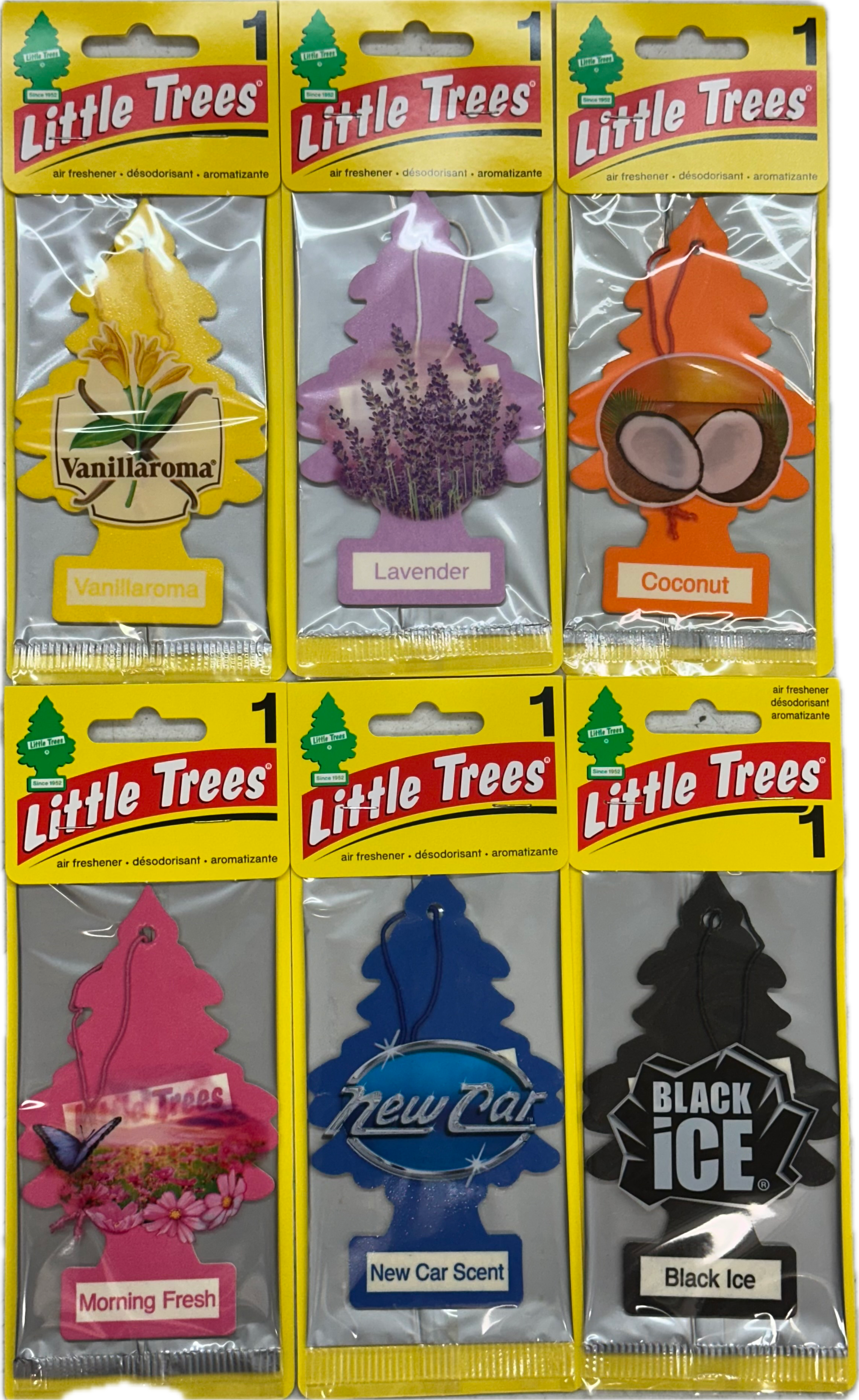 Car Air Freshener Little Trees  Assorted 24Ct at UsaCandyWholesale.Com