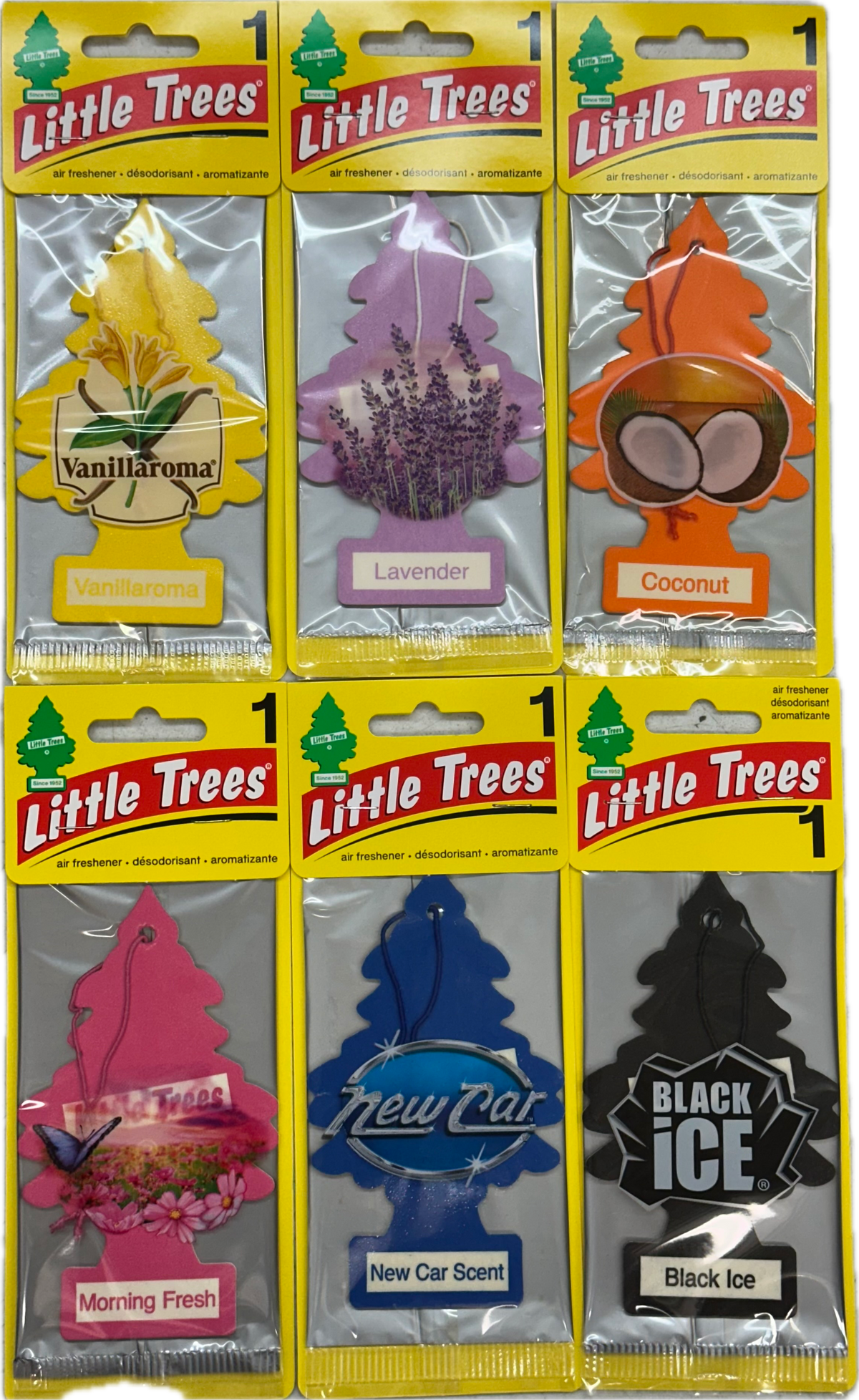 Car Air Freshener Little Trees  Assorted 24Ct at UsaCandyWholesale.Com