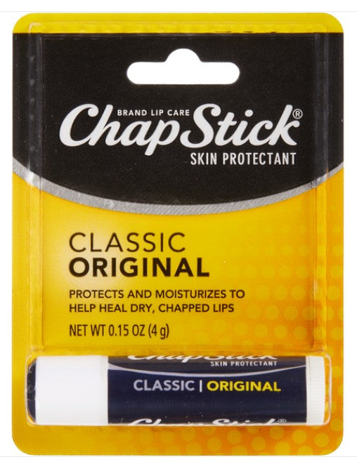 ChapStick Classic Original Lip Balm 0.15 oz Blister Pack Quantity 12 Pieces Per Box Happy Browse at UsaCandyWholesale.Com