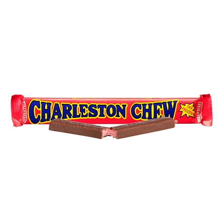 Charleston Chew Strawberry Chewy Flavored Nougat with a Delicious Chocolatey Coating Quantity 24 Bars Per Box Sweet Browse at UsaCandyWholesale.Com