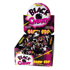 Charms Blow Pops - Black Cherry Flavor Quantity 48 Pops Per Box Sweet Browse at UsaCandyWholesale.Com