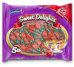 Colombina Sweet Delight Strawberry Filled Candy Wrapped (450 Pieces Per Bag)